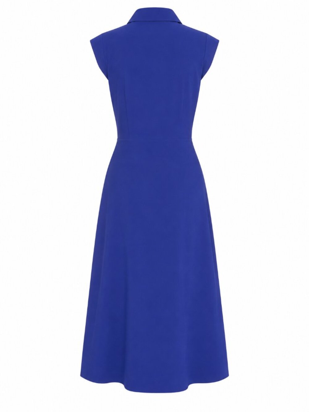 Calvin Klein Petite Ultramarine Surplice-Neck Gauze Midi Dress 8P NWT - Picture 7 of 7